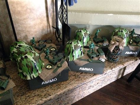 Army Center Pieces Army Party Decorations Army Birthday Parties