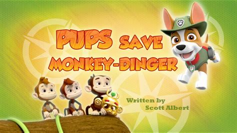 Pups Save Monkey Dinger Paw Patrol Wiki Fandom
