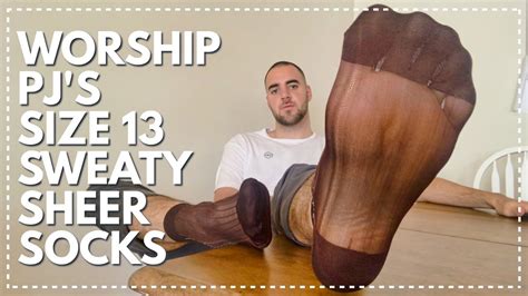 Worship Pjs Size 13 Sweaty Sheer Socks Gay Male Socks Worship Male