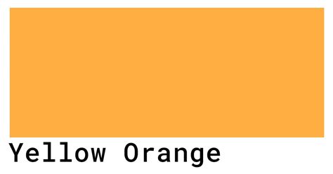 Yellow Orange Color Codes The Hex Rgb And Cmyk Values That You Need