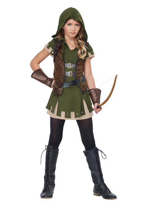 Miss Robin Hood Girls Costume Girls Superhero Costume