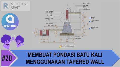 Revit Structure Indonesia Membuat Pondasi Batu Kali Menggunakan The