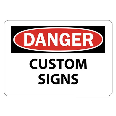 Custom Danger Signs 4 Styles Wholesale Safety