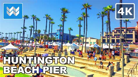 Walking Tour Of Huntington Beach Pier California 4k 4th Of July Eve