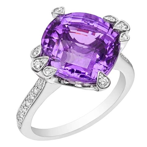 cartier amethyst and diamond cocktail ring jewelry rings diamond amethyst jewelry diamond