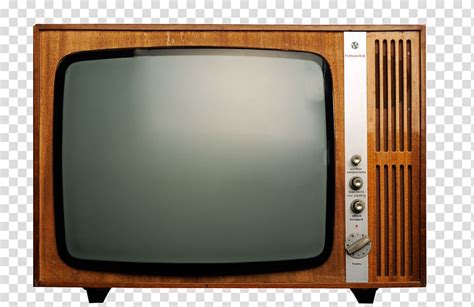 Vintage Brown Crt Television Television Retro Tv Transparent