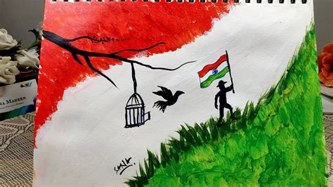 Independence Day Painting 15 August Poster Project Easy