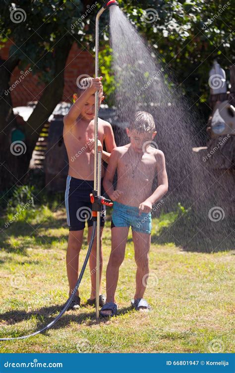 A Shower Outdoor Stock Image Image Of Front Drops Land