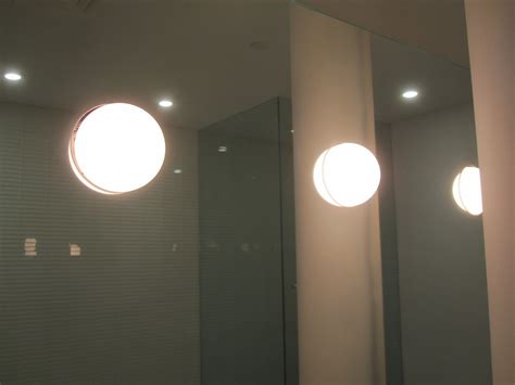 lights installed on mirror / bathroom | Menards lighting, Wall lights