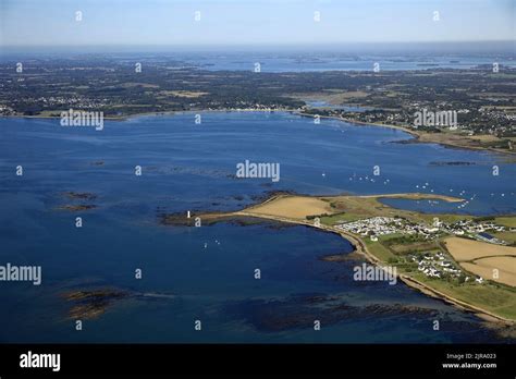 Damgan Brittany North Western France Aerial View Of The Lenn