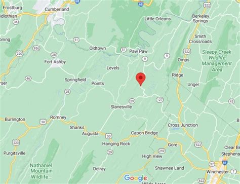 Pin Oak West Virginia Area Map And More