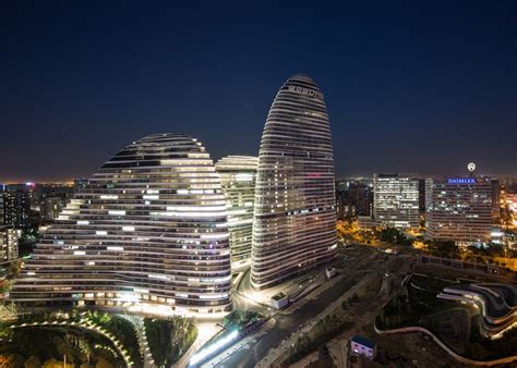 Zaha Hadid Completes Wangjing Soho Towers In Beijing Chinese Hotel