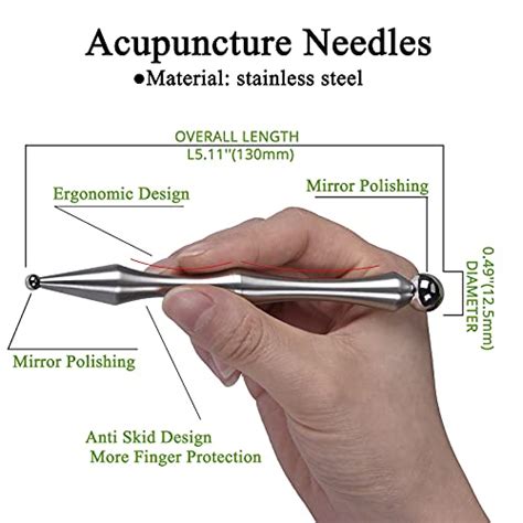 Stainless Steel Trigger Point Massager Tool Acupuncture Pen Deep