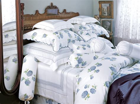 Hydrangea Fine Bed Linens Luxury Bedding Italian Bed Linens