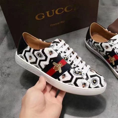 Replica Gucci Ace Embroidered Sneaker For Lovers Bee 2017 Size 34 44 Id