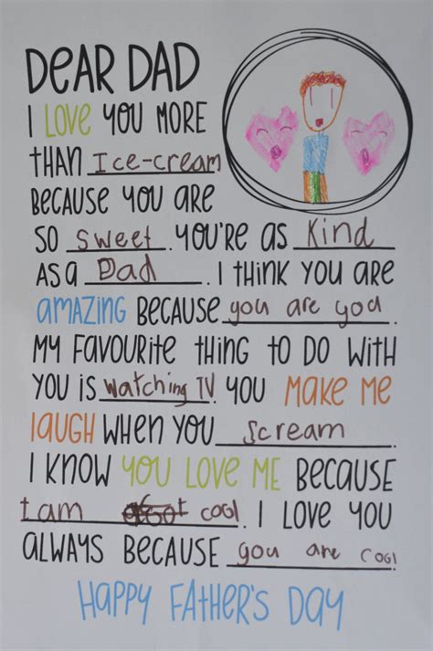Dear Dad Letter Be A Fun Mum Fathersdaypoemsnet A Collection Of
