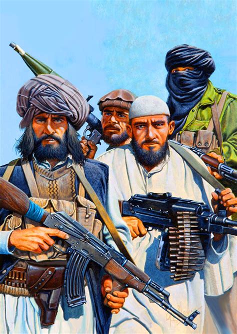 'students' or 'seekers'), which refers to itself as the islamic emirate of afghanistan ( iea ), is a deobandi islamist movement and military organization in afghanistan, currently waging war (an insurgency, or jihad) within the country. Taleban mujahideen terrorists, Afganistan | Combat art ...