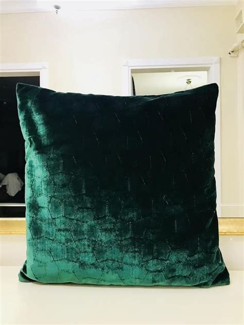 You can beautify and refresh your rooms. Dark Green Velvet Throw Pillows, Velvet Pillow Cover ...