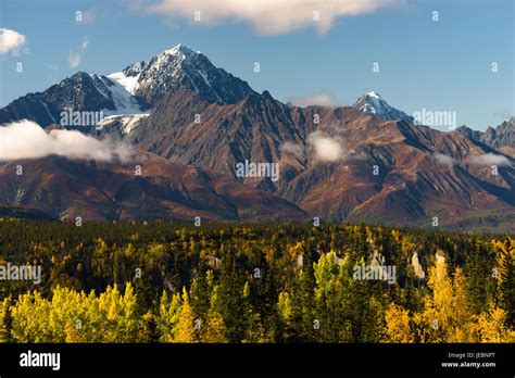 Fall Is Approaching In The Chugach National Forest Alaska Stock Photo