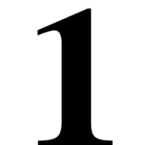 1 Number Png Transparent Images Png All