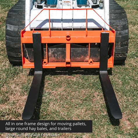 Scratch And Dent Ua Pallet Fork Orange Hay Frame Attachment With