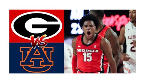 13 Auburn Vs Georgia Highlights 2020 College Basketball Youtube