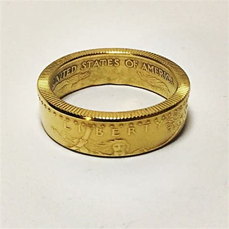 Oz American Gold Eagle Coin Ring Ph