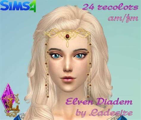 Ladesire Creative Corner Elven Diadem Sims 4 Downloads
