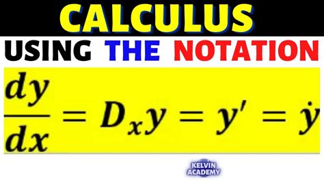 Understanding The Notations Of Dydx In Calculus Explained Youtube