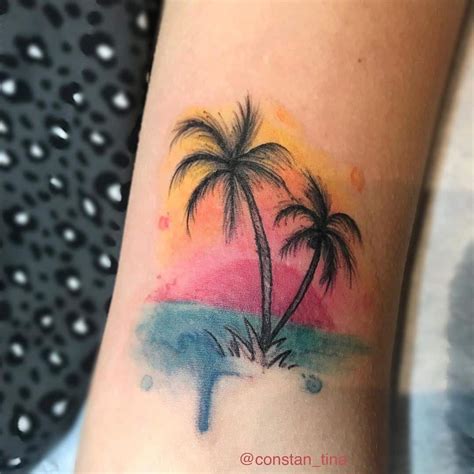 Update Palm Tree Sunset Tattoo Super Hot In Eteachers