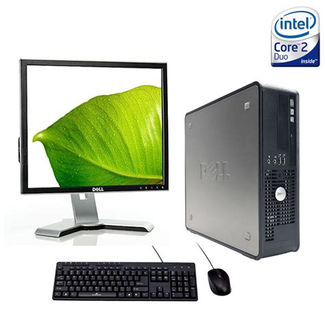 Ensemble Complet Desktop Dell Intel Core 2 Duo Les Distributions