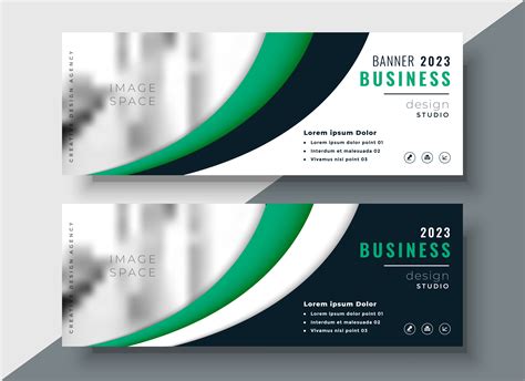 Modern Green Business Banner Design Download Free Vector Art Stock