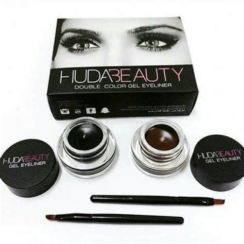Buy Huda Beauty Double Color Gel Eyeliner Original With Double Brush
