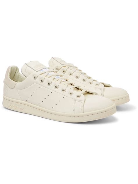 Off White Stan Smith Recon Suede Trimmed Leather Sneakers ADIDAS ORIGINALS MR PORTER