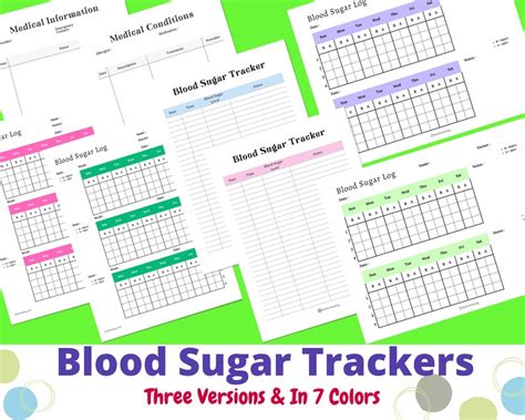 Printable Blood Sugar Logs Diabetes Blood Sugar Diary Blood Sugar