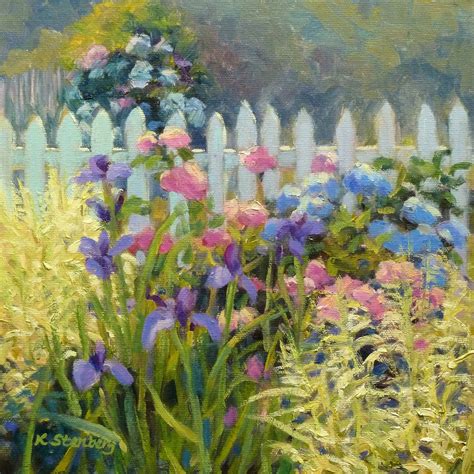 Kim Stenbergs Painting Journal Summer Garden Oil On Canvas 10 X
