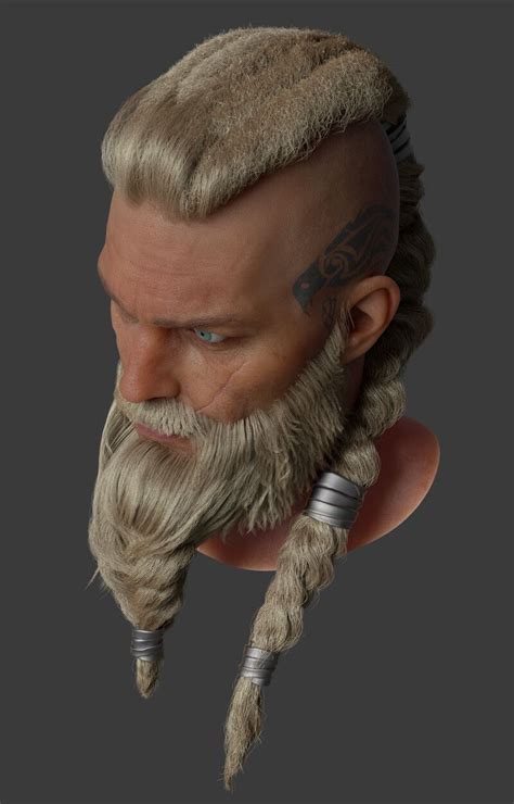 Artstation Assasin S Creed Valhalla Hair Linyao Li Viking Head