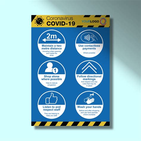 Coronavirus Covid 19 Site Safety Sign Board