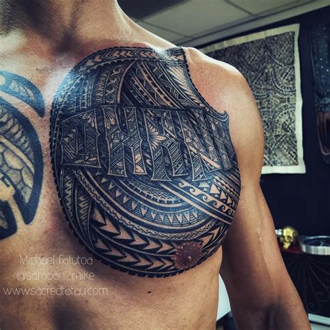 Ohana Tattoo Tribal Chest Tattoos Polynesian Tattoo Tattoos