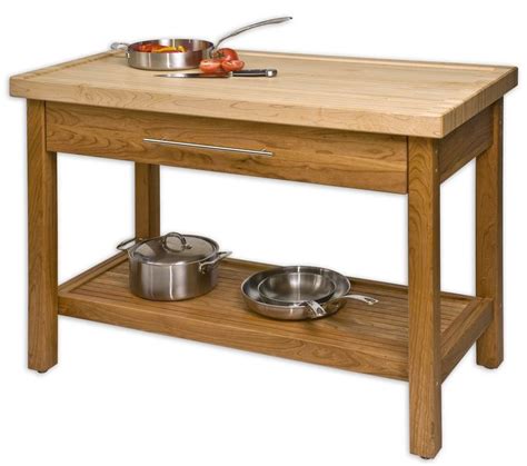 Butcher Block Table Butcher Block Kitchen Tables John Boos Edge Grain