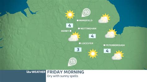 Friday Forecast Sunny Spells With A Few Showers In The East Midlands