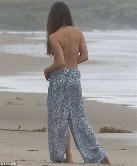 Lea Michele Goes Topless For Stunning Beach Shoot In Malibu Daily