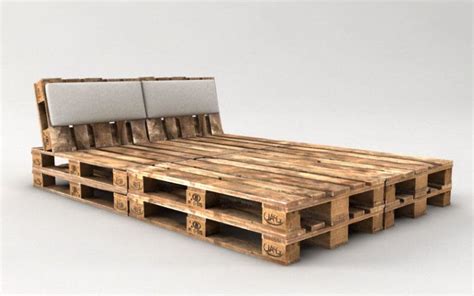 Ein bisschen mehr komfort bietet dieses modell mit rückenlehne. Palettenbett bauen - ganz einfach - Hier 2 praktische ...