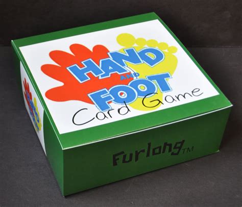 A meld is formed with 3 to 7 cards of equal rank. A box created for the Hand & Foot Card Game- designed and created on ThePaperWorker.com | Card ...