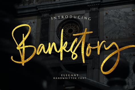 Bankstory Elegant Handwritten Script Font All Free Fonts