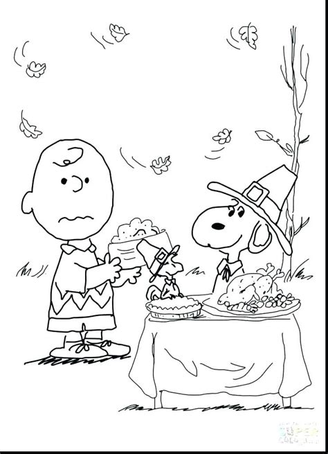 Beautiful Charlie Brown Thanksgiving Coloring Pages Free For Girls