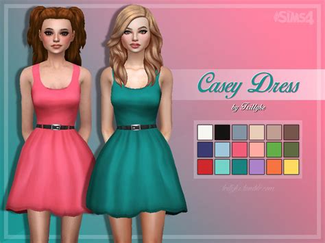 Trillyke Casey Dress The Sims 4 Catalog