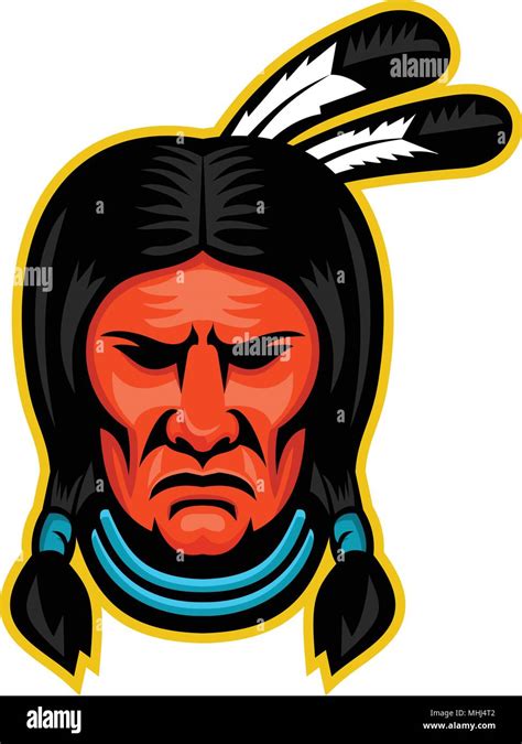 Sioux Indian Chief Stock Vector Images Alamy