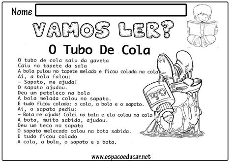 Caderno Com Pequenos Textos De Alfabetiza O Ou Ano Para Imprimir Espa O Educar