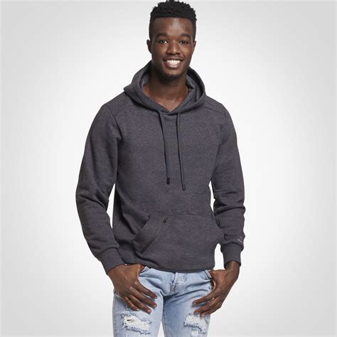 Mens Cotton Rich Fleece Hoodie Russell Us Russell Athletic